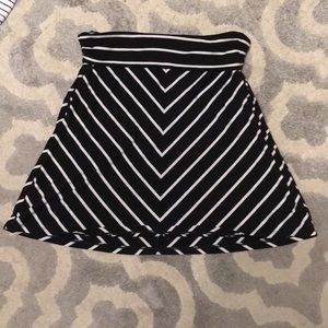 Cotton chevron skirt